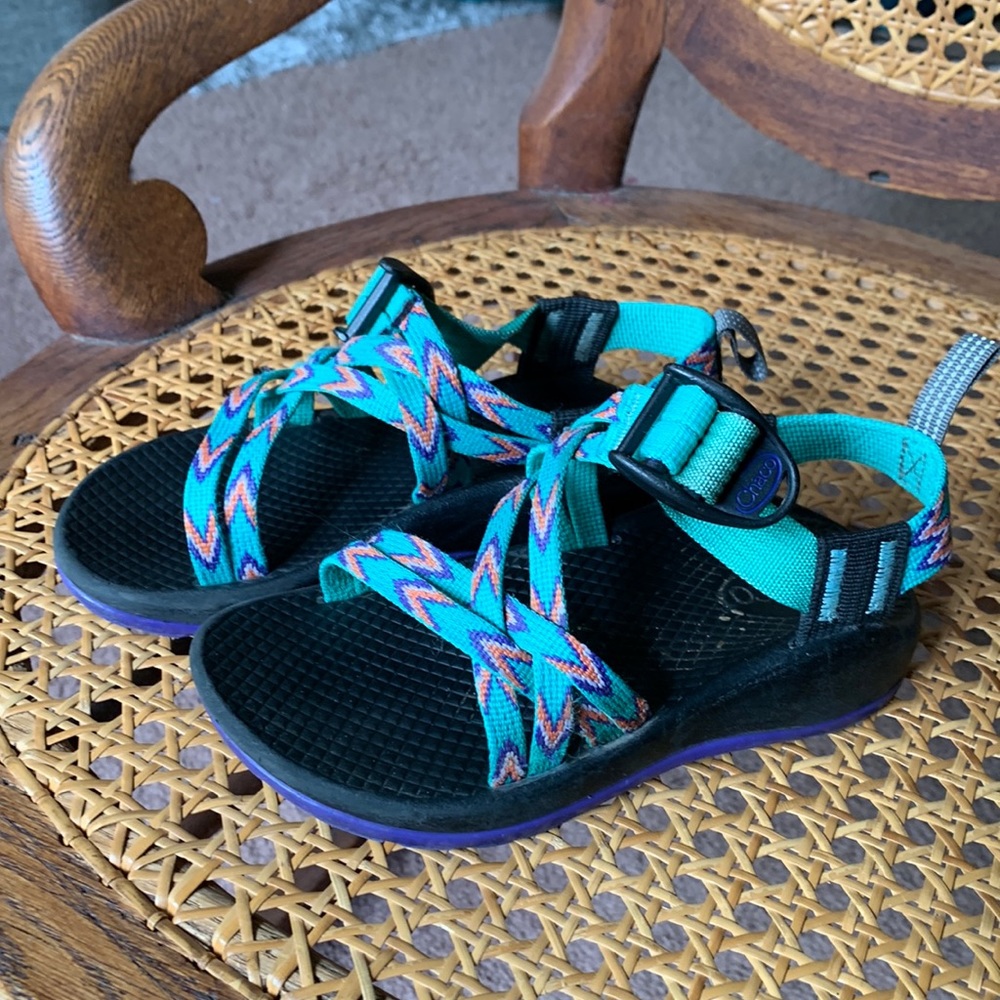 Chacos Z strap double outdoor sandals little kid size 11 hiking/beach/la…